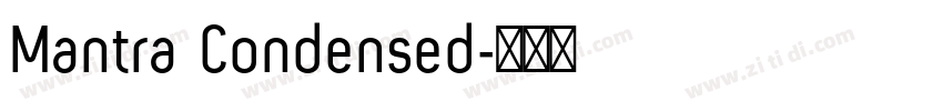 Mantra Condensed字体转换